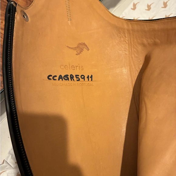 NEW in box Celeris DIOGO handmade black leather riding boots. UK 41 women - Picture 5 of 11